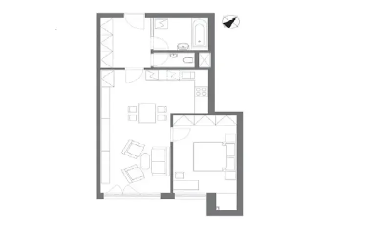 Pronájem bytu 2+kk, Praha, Davídkova, 60 m2