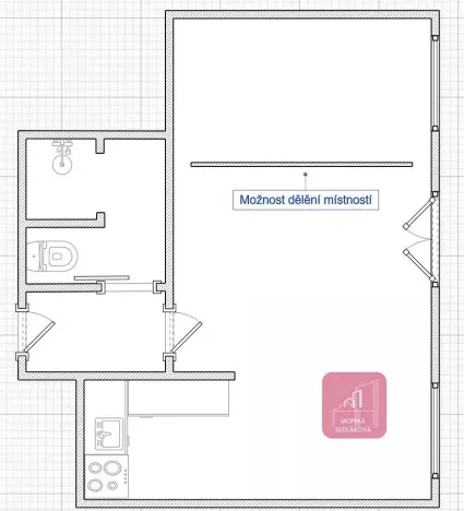 Prodej bytu 1+kk, Olomouc, Norská, 39 m2