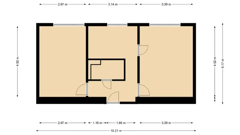 Pronájem bytu 2+1, Most, Jaroslava Vrchlického, 52 m2