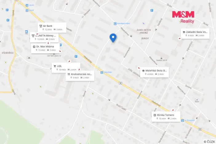 Prodej bytu 1+kk, Ústí nad Labem - Bukov, Dukelských hrdinů, 30 m2