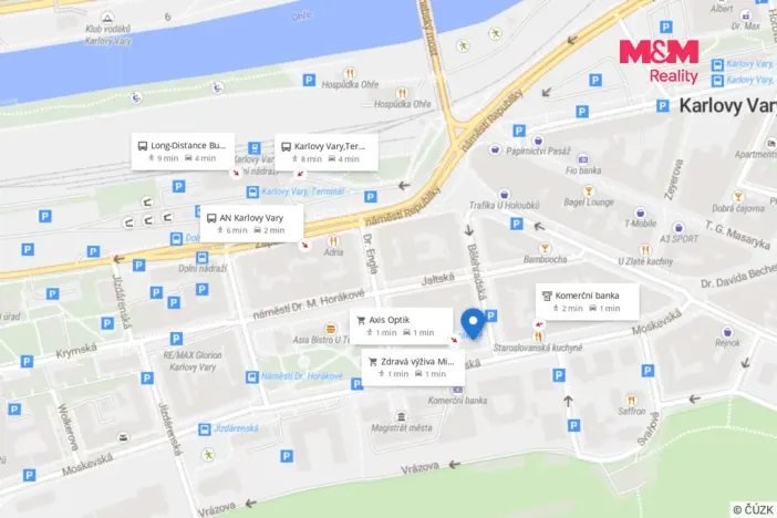 Pronájem obchodního prostoru, Karlovy Vary, Bělehradská, 100 m2