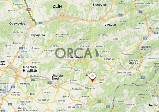 Prodej komerčního pozemku, Bojkovice, 1710 m2