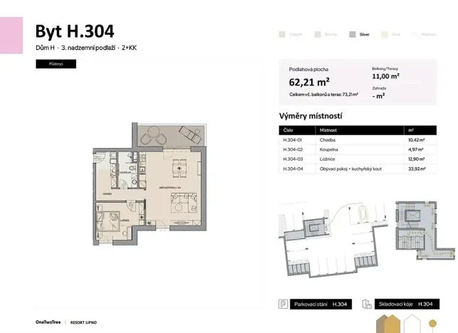 Prodej bytu 2+kk, Lipno nad Vltavou, 62 m2