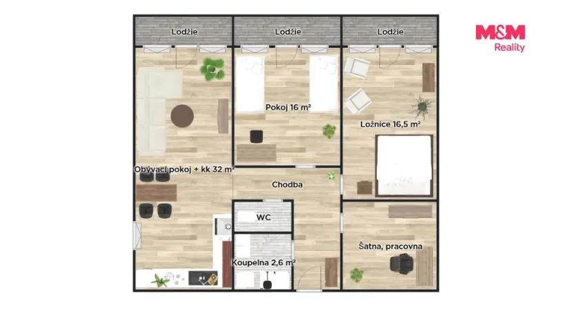 Pronájem bytu 3+kk, Čelákovice, náměstí 5. května, 84 m2
