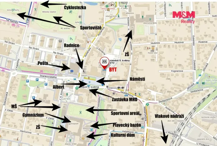 Pronájem bytu 3+kk, Čelákovice, náměstí 5. května, 84 m2