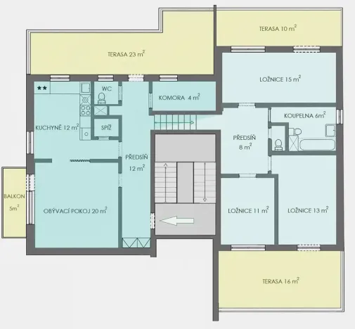Pronájem bytu 4+1, Praha - Břevnov, Na Petřinách, 105 m2