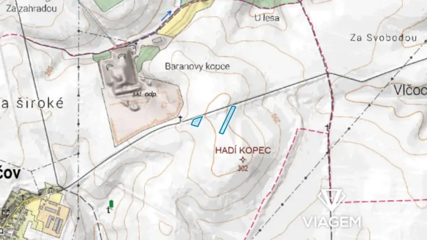 Prodej podílu pole, Chlebičov, 711 m2