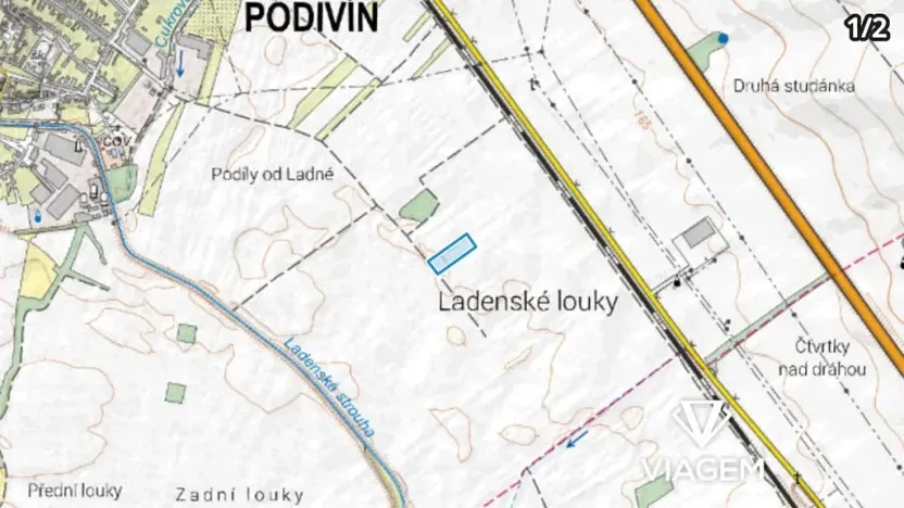 Prodej podílu pole, Podivín, 2329 m2