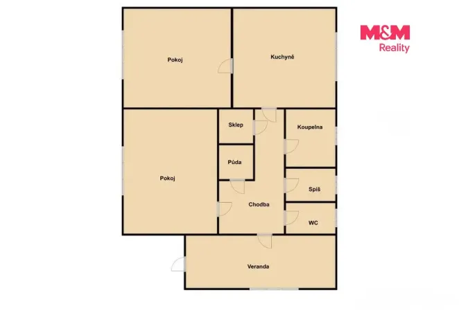 Prodej rodinného domu, Veselí nad Lužnicí - Veselí nad Lužnicí I, Weisova, 95 m2