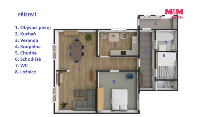 Prodej rodinného domu, Kladno - Kročehlavy, Vrchlického, 163 m2