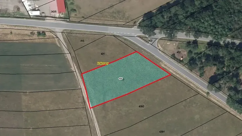 Prodej pozemku, Krakovany, 1997 m2