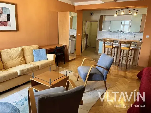 Pronájem bytu 1+kk, Praha - Vinohrady, Slezská, 45 m2