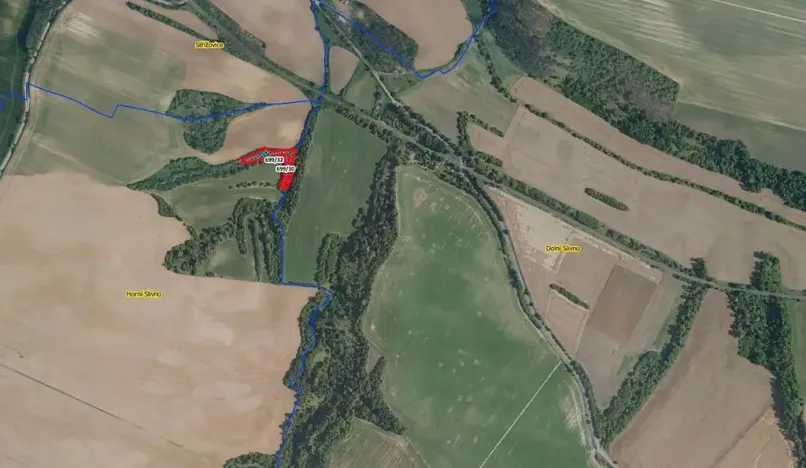 Prodej podílu pozemku, Horní Slivno, 1117 m2