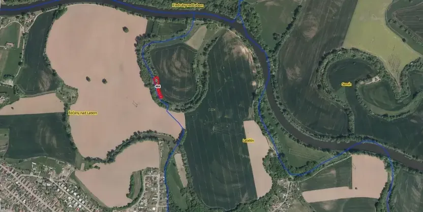 Prodej louky, Řečany nad Labem, 1494 m2