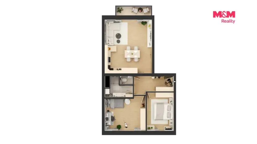Prodej bytu 3+kk, Čestice, 75 m2