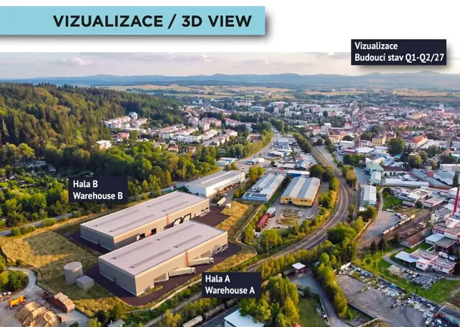 Pronájem skladu, Písek, 7000 m2