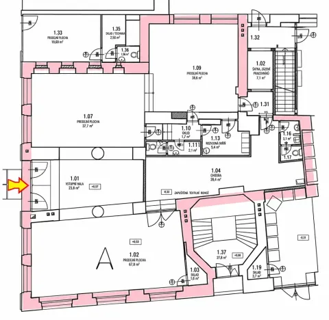 Pronájem obchodního prostoru, Praha - Libeň, Ludmilina, 181 m2