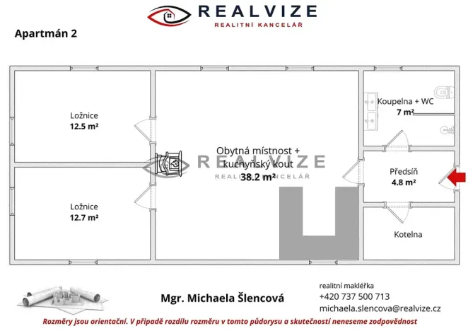 Prodej apartmánu, Lipí, 155 m2