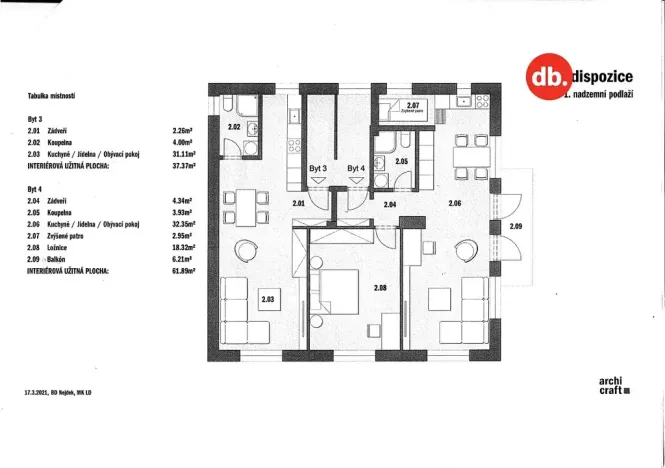 Pronájem bytu 1+kk, Nejdek, Nerudova, 37 m2