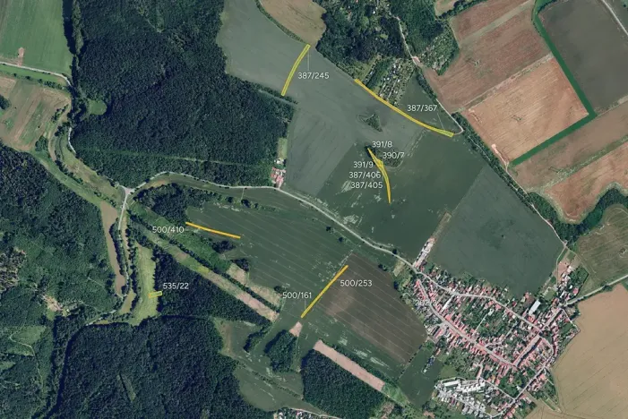 Prodej pole, Nebovidy, 6012 m2