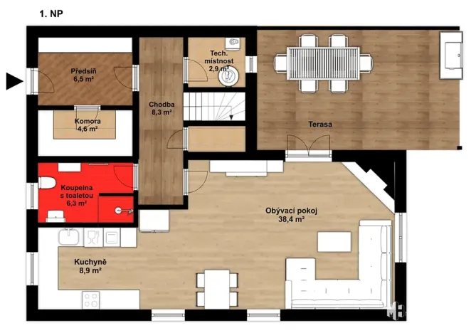 Prodej rodinného domu, Měšice, Na Blatech, 153 m2
