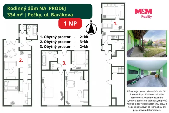 Prodej rodinného domu, Pečky, Barákova, 336 m2