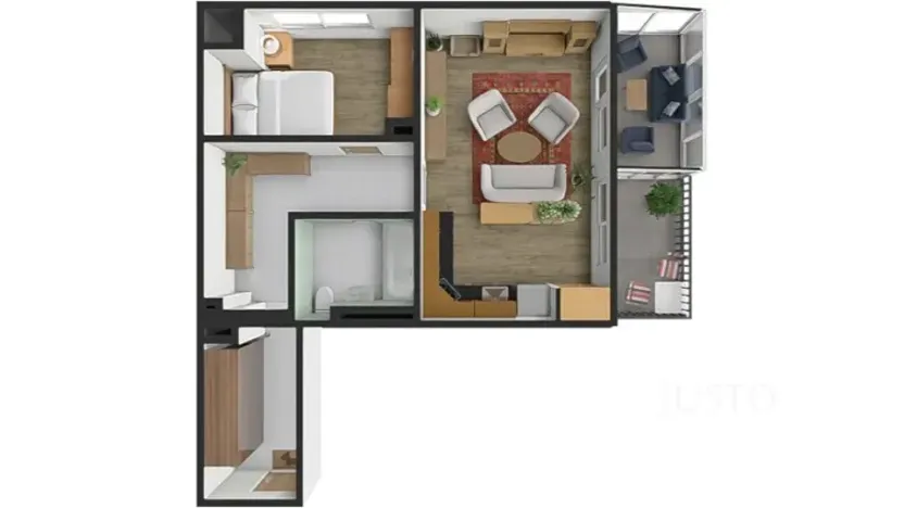 Pronájem bytu 2+kk, Písek, Zátavské nábř., 46 m2