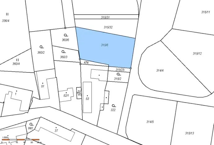 Prodej pozemku pro bydlení, Divec, 1207 m2