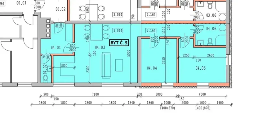 Pronájem bytu 3+kk, Praha, Únorová, 73 m2