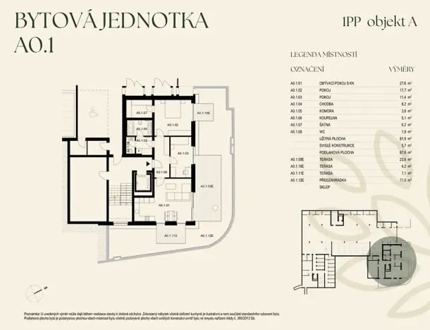 Prodej bytu 3+kk, Praha - Smíchov, U starého židovského hřbitova, 88 m2