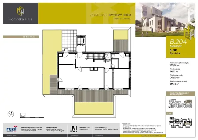 Prodej bytu 5+kk, Praha - Smíchov, Akáciová, 185 m2