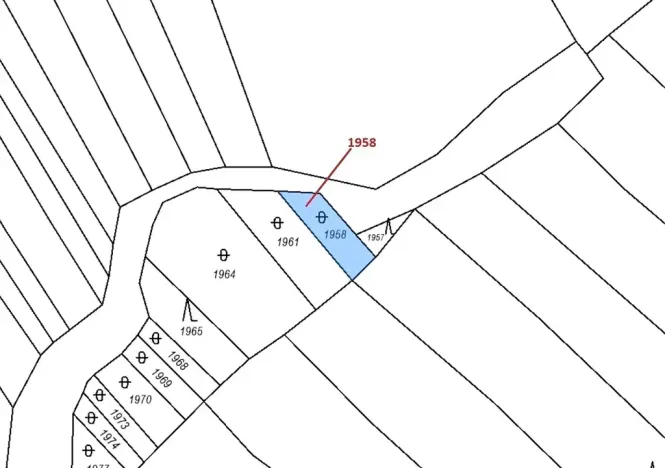 Dražba pozemku, Kelníky, 99 m2