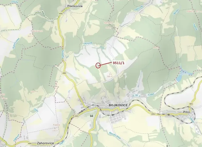 Dražba lesa, Bojkovice, 420 m2
