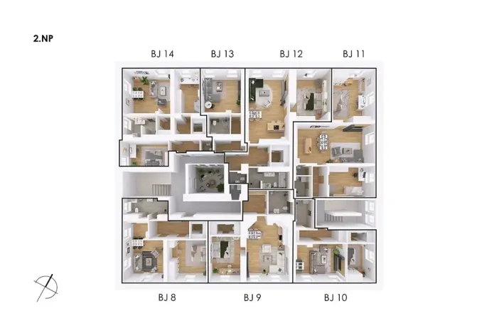 Prodej bytu 2+kk, Postupice, Blanická, 55 m2