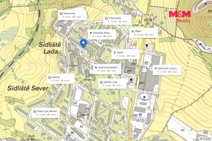 Prodej bytu 2+1, Česká Lípa, Pražská, 52 m2