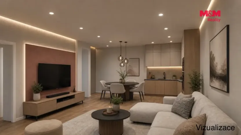 Prodej bytu 2+kk, Praha - Lochkov, K celinám, 54 m2