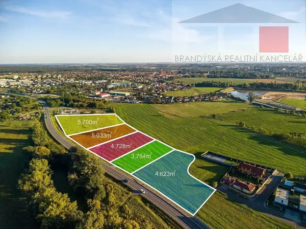 Prodej komerčního pozemku, Brandýs nad Labem-Stará Boleslav, Generála Lišky, 5700 m2