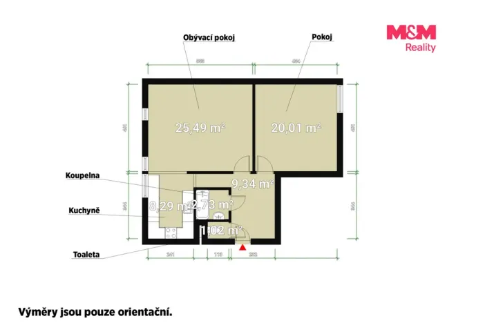 Pronájem bytu 2+1, Přimda, Nová, 66 m2