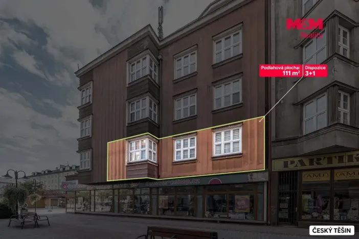 Prodej bytu 3+1, Český Těšín, Štefánikova, 111 m2