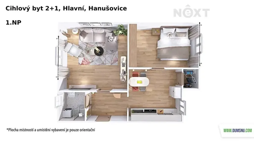 Prodej bytu 2+1, Hanušovice, Hlavní, 55 m2