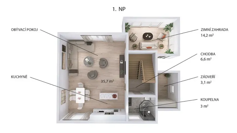 Prodej rodinného domu, Červený Újezd, Na Vyhlídce, 170 m2