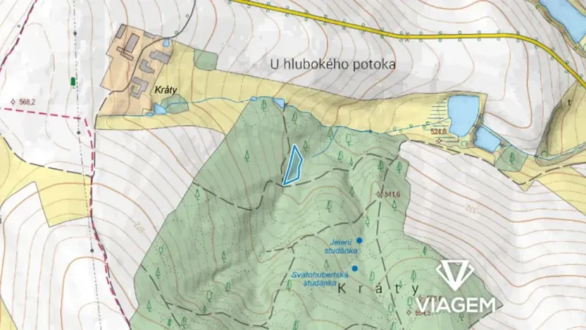 Prodej podílu lesa, Horní Krupá, 1585 m2