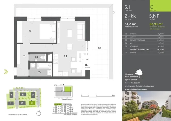 Prodej bytu 2+kk, Ostrava, 54 m2