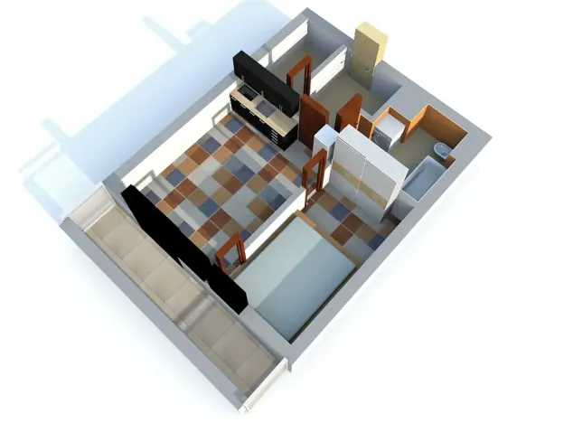 Pronájem bytu 1+kk, Pardubice, Rokycanova, 30 m2