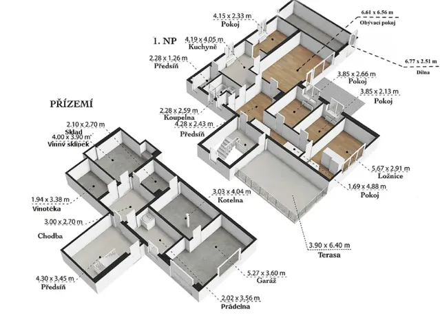 Prodej vily, Ústí nad Labem, Litoměřická, 254 m2