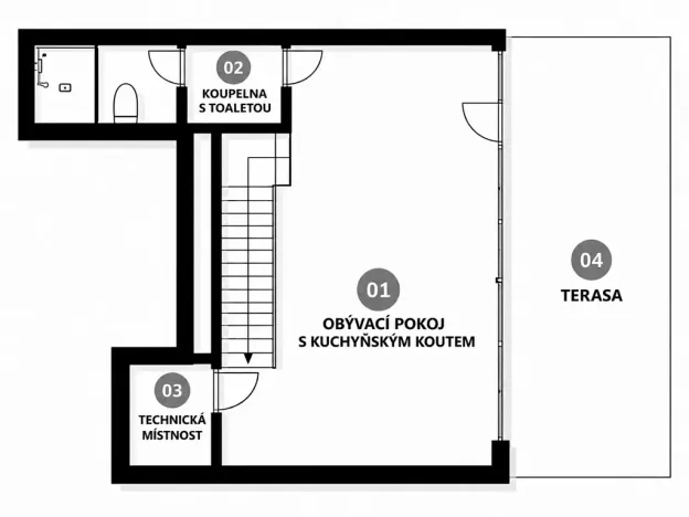 Prodej atypického bytu, Praha - Smíchov, Kobrova, 134 m2