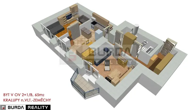 Prodej bytu 2+1, Kralupy nad Vltavou, 65 m2