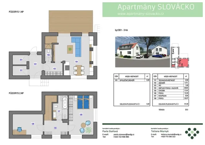 Prodej rodinného domu, Skalka, 91 m2