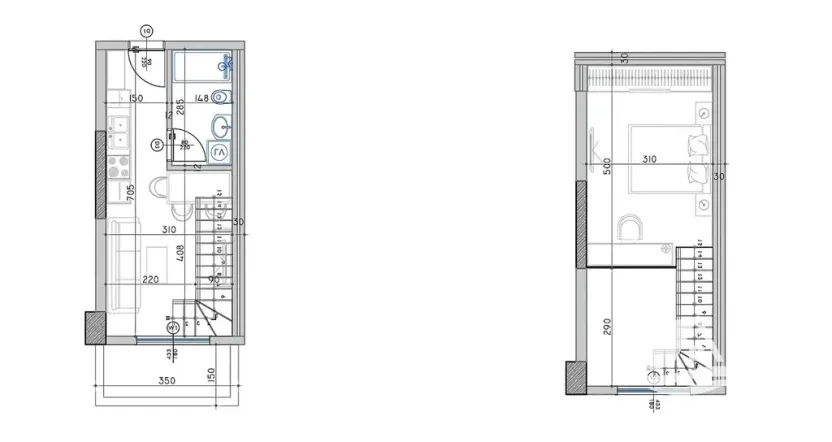 Prodej bytu 2+kk, Qerret, Albánie, 44 m2