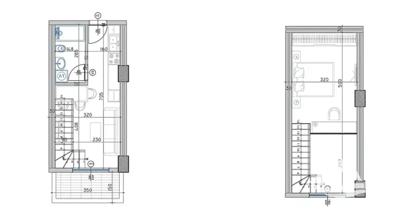 Prodej bytu 2+kk, Qerret, Albánie, 44 m2